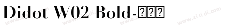 Didot W02 Bold字体转换